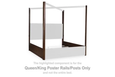 Dilenno - Queen/King Poster Rails/Posts - Dark Brown