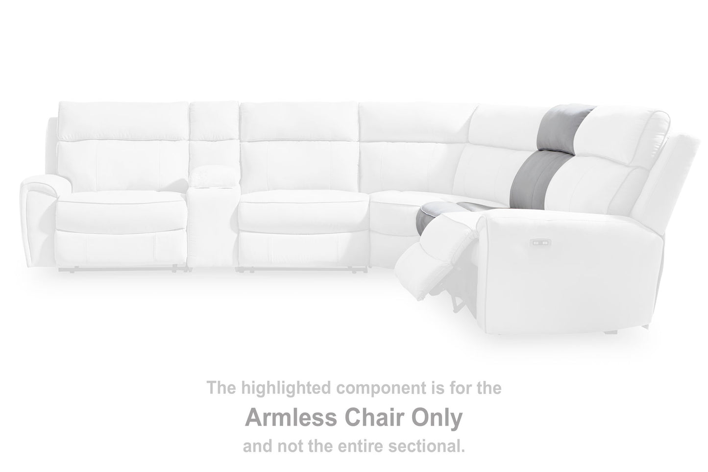 Social Pointe - Pearl / Ash - Armless Chair