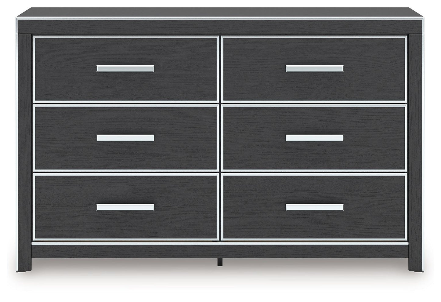 Zuraleus - Black - Six Drawer Dresser