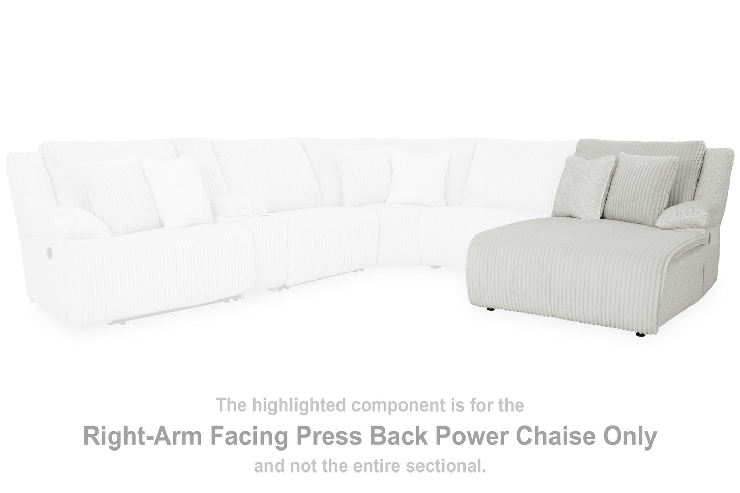 Top Tier - Alloy - Raf Press Back Power Chaise