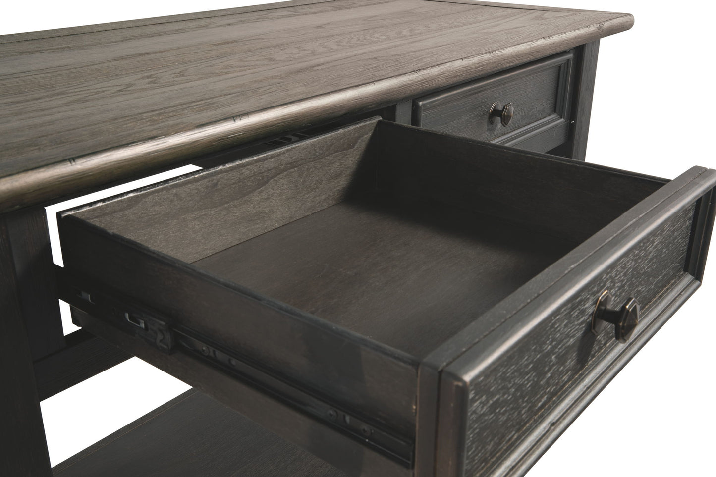 Tyler Creek - Grayish Brown / Black - Sofa Table