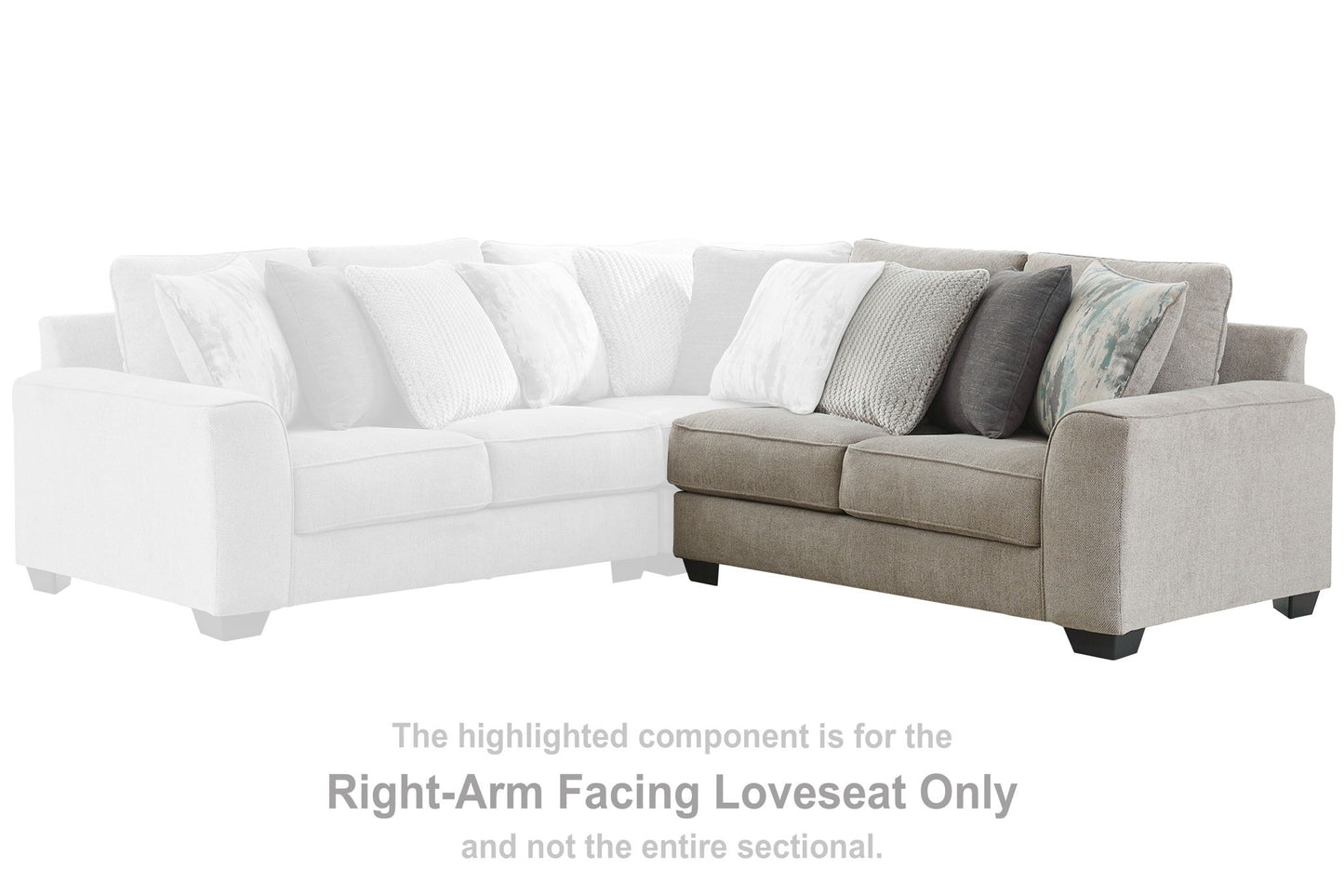 Ardsley - Pewter - RAF Loveseat