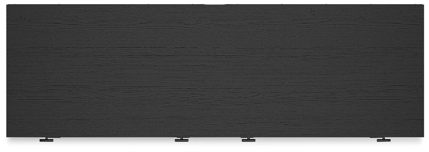 Charlang - Black / Gray - Six Drawer Dresser