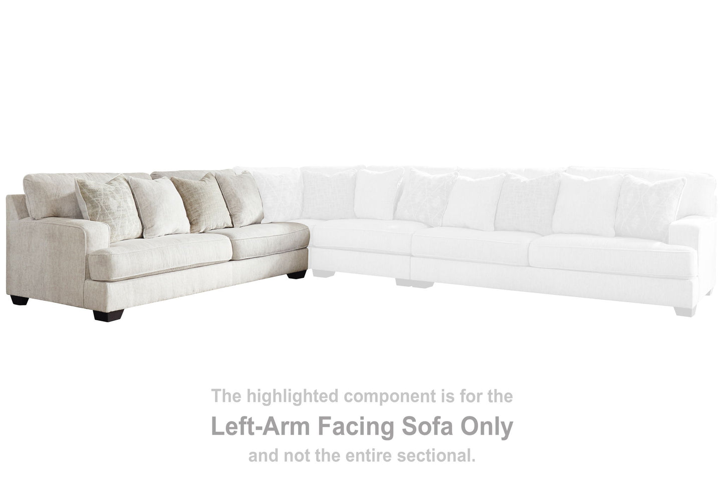Rawcliffe - LAF Sofa - Parchment