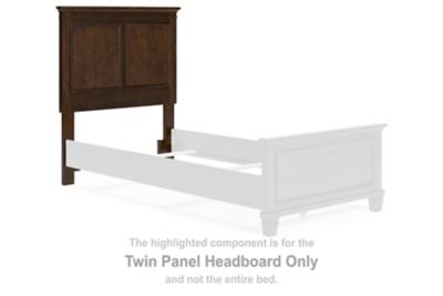 Danabrin - Twin Panel Headboard - Brown