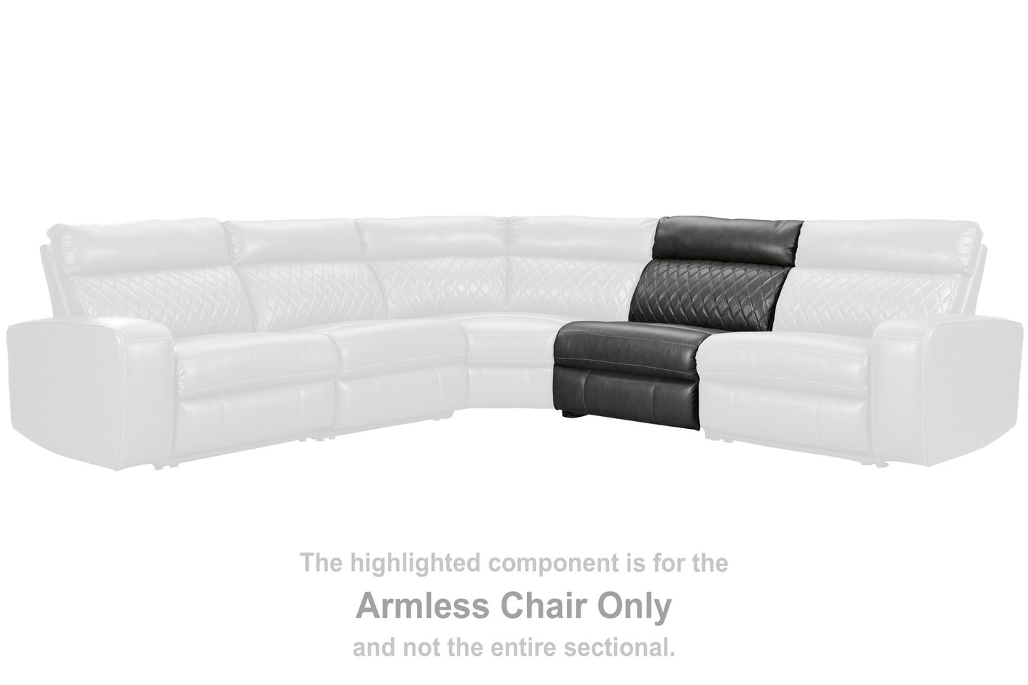 Samperstone - Armless Chair - Gray