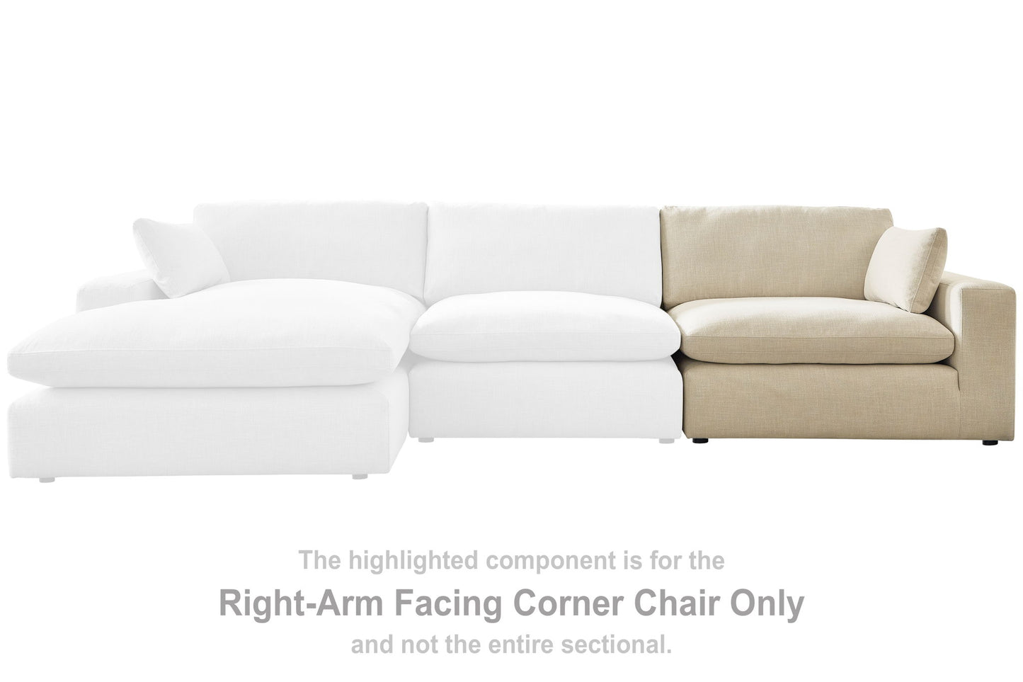 Elyza - RAF Corner Chair - Linen