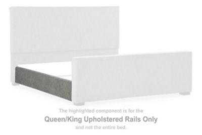 Steenlage - Queen/King Upholstered Rails - Gray