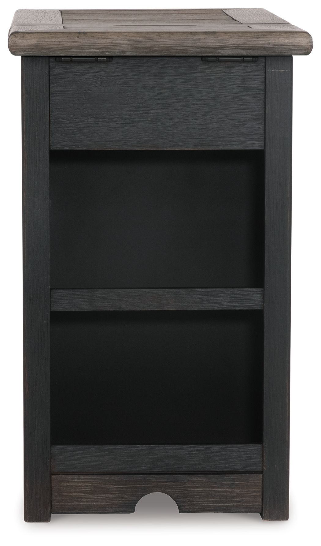Tyler Creek - Grayish Brown / Black - Chair Side End Table