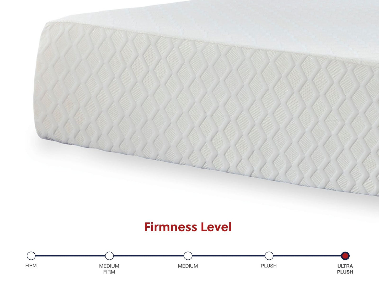 Chime 12 Inch Memory Foam - White - California King Mattress - 12-inch