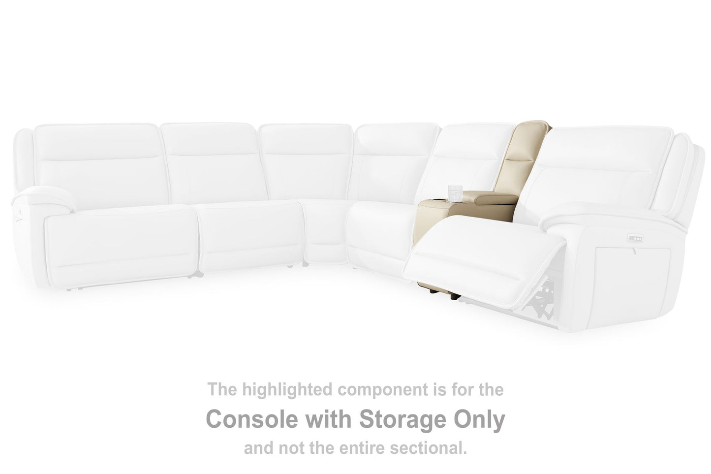 Double Deal - Console With Storage - Almond
