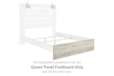 Cambeck - Queen Panel Footboard - Whitewash