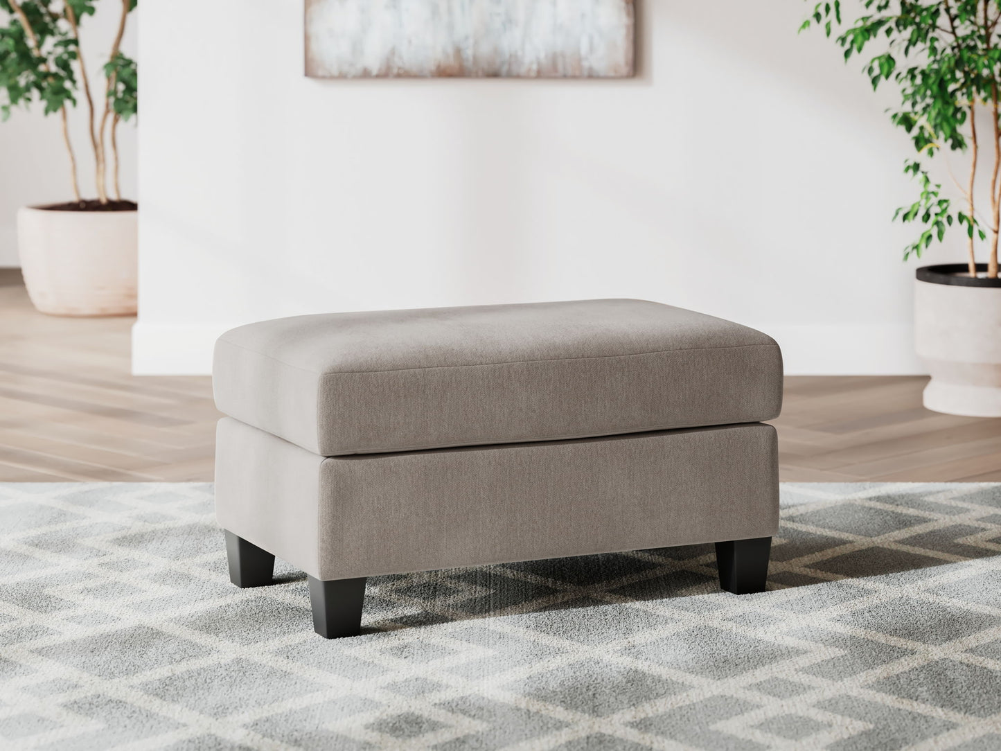 Willarae - Taupe - 2 Pc. - Chair And A Half, Ottoman