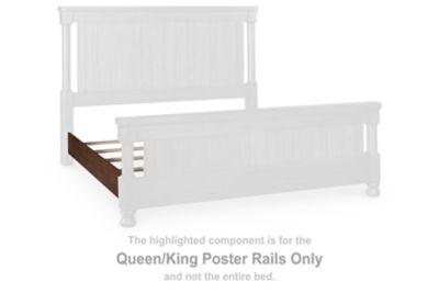 Rowlenstown - Queen/King Poster Rails - Brown
