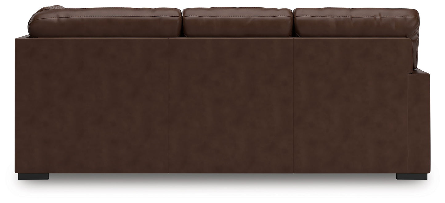 McDowlan - LAF Sofa With Corner Wedge - Coffee