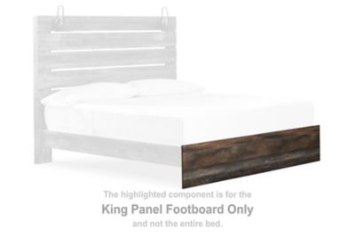 Drystan - King Panel Footboard - Brown / Beige