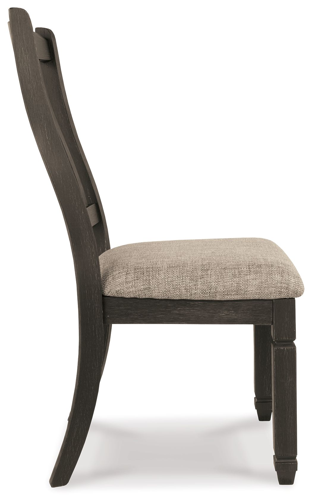 Tyler Creek - Black / Grayish Brown - Dining UPH Side Chair (Set of 2) - Slatback