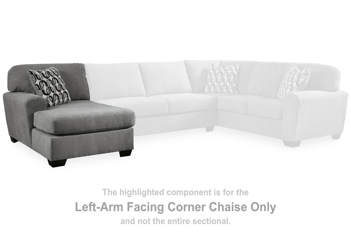Birkdale Court - Laf Corner Chaise - Gray