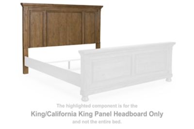 Feddinger - King/California King Panel Headboard - Medium Brown
