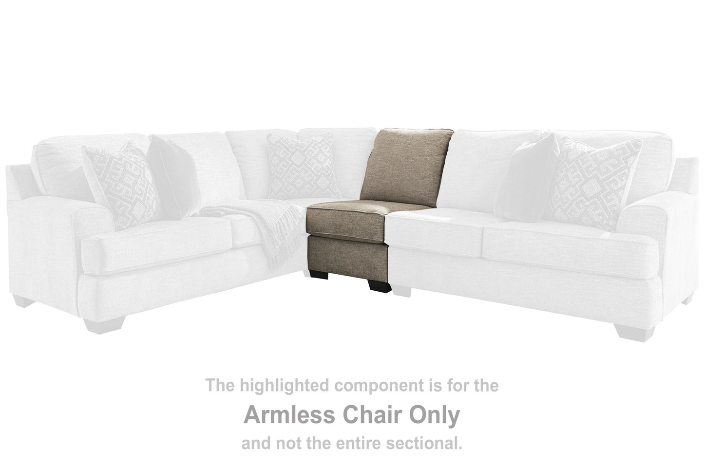 Bovarian - Armless Chair - Stone