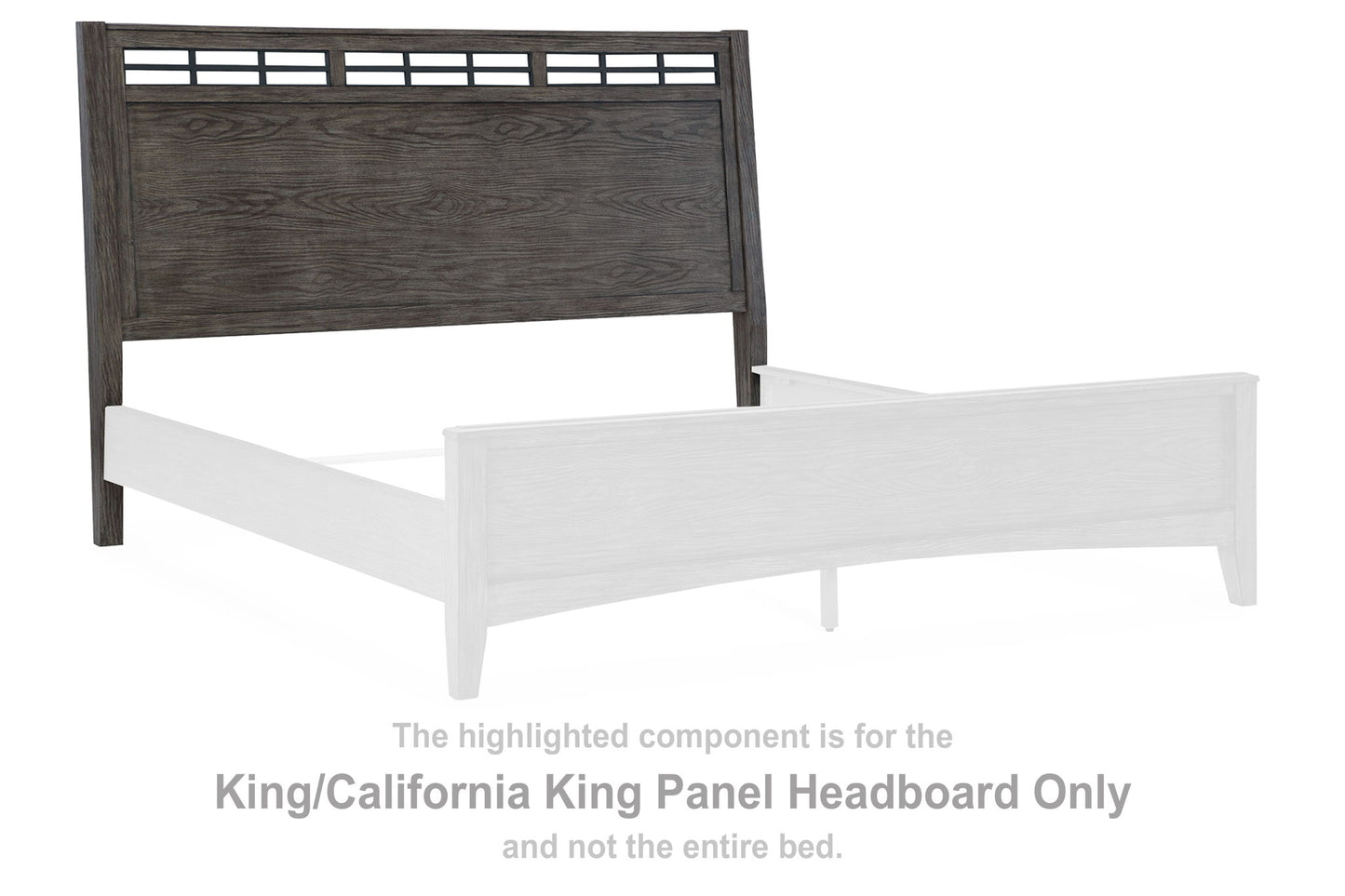 Montillan - King/ California King Panel Headboard - Grayish Brown