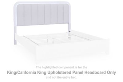Jarlee - King / California King Upholstered Panel Headboard - White