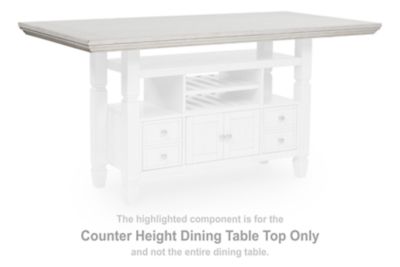 Robbinsdale - Rectangular Dining Counter Table Top - Antique White