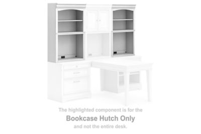Kanwyn - Bookcase Hutch - Whitewash