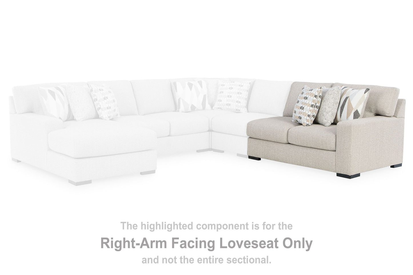 LaureLGrove - RAF Loveseat - Pebble