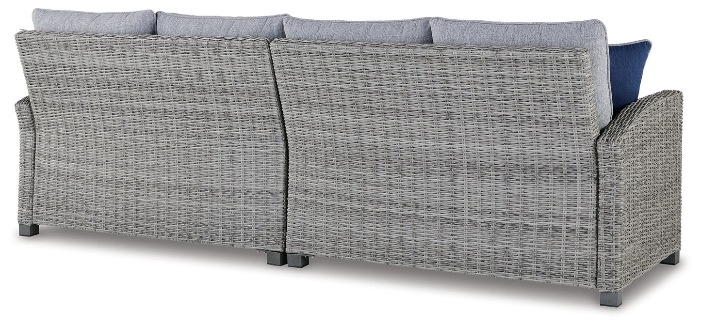 Naples Beach - RAF/LAF Loveseat w/Cush (Set of 2) - Light Gray