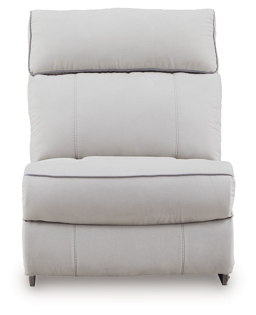 Social Pointe - Pearl / Ash - Armless Chair