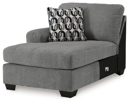 Birkdale Court - Laf Corner Chaise - Gray