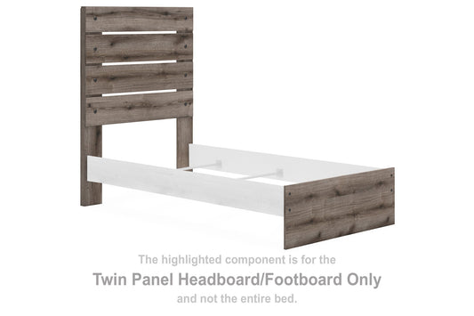 Graystorm - Twin Panel Headboard/Footboard - Brown Gray