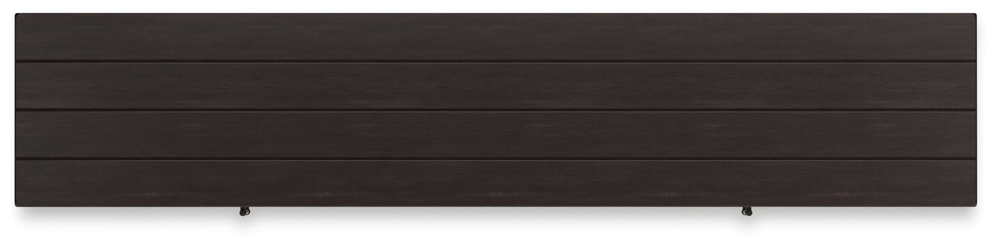 Darborn - 88" TV Stand With Electric Infrared Fireplace Insert - Gray / Brown