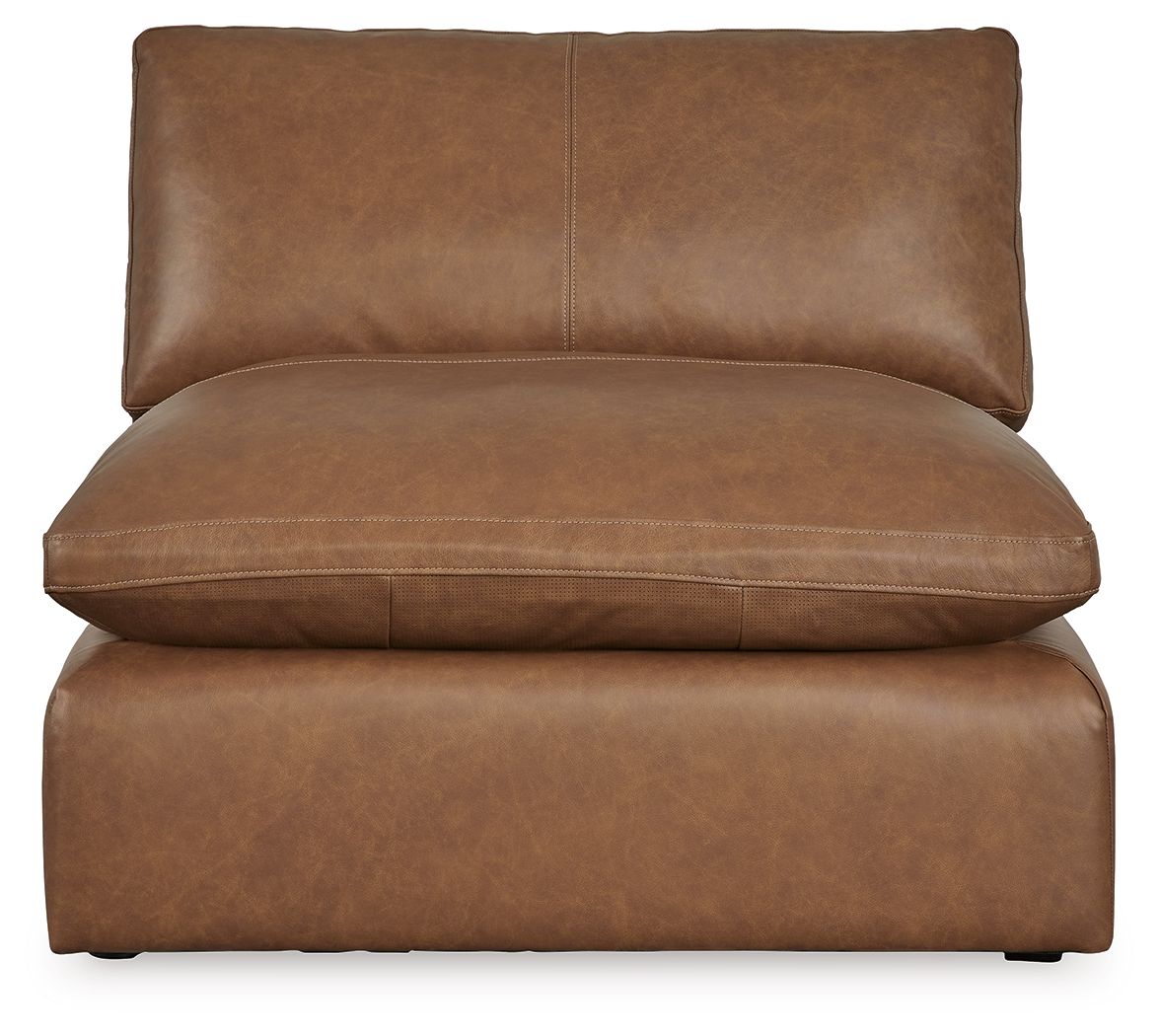 Emilia - Armless Chair - Caramel