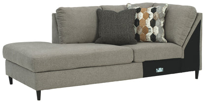 Santasia - LAF Corner Chaise - Gray Dark