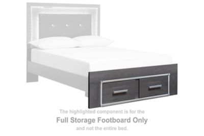 Lodanna - Full Storage Footboard - Gray