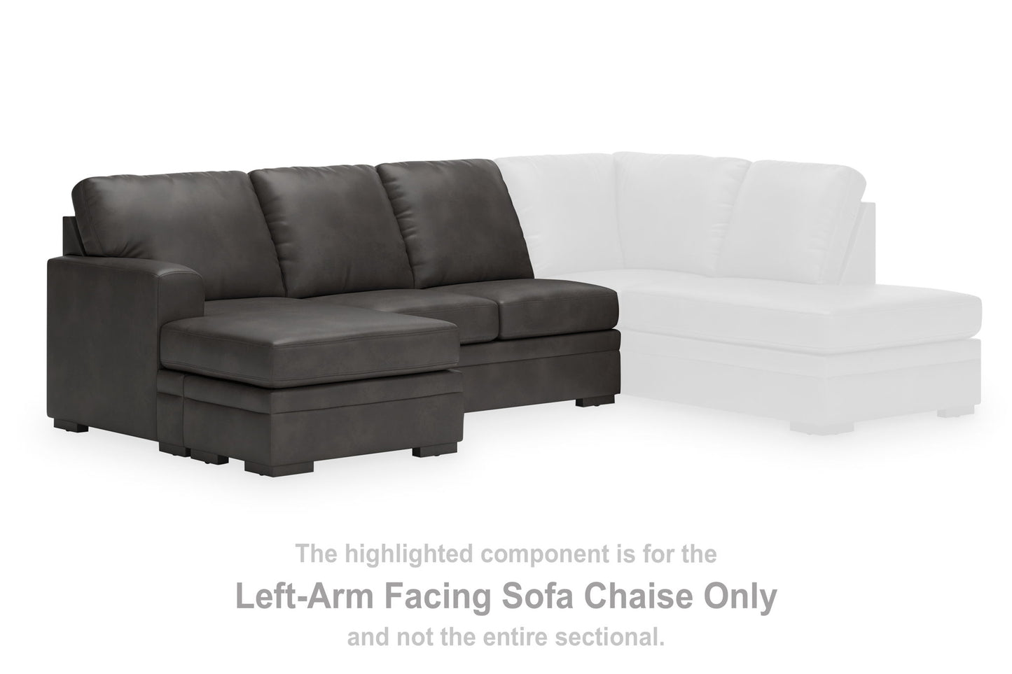 Lofton-Pike - LAF Sofa Chaise - Shadow