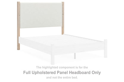 Cadmori - Full Upholstered Panel Headboard - Two-tone