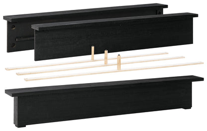 Londer - Cal King Panel Footboard/Rails - Black