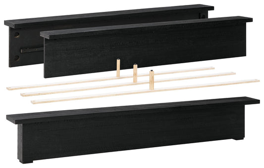 Londer - Cal King Panel Footboard/Rails - Black