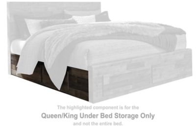 Derekson - Queen/King Under Bed Storage - Multi Gray