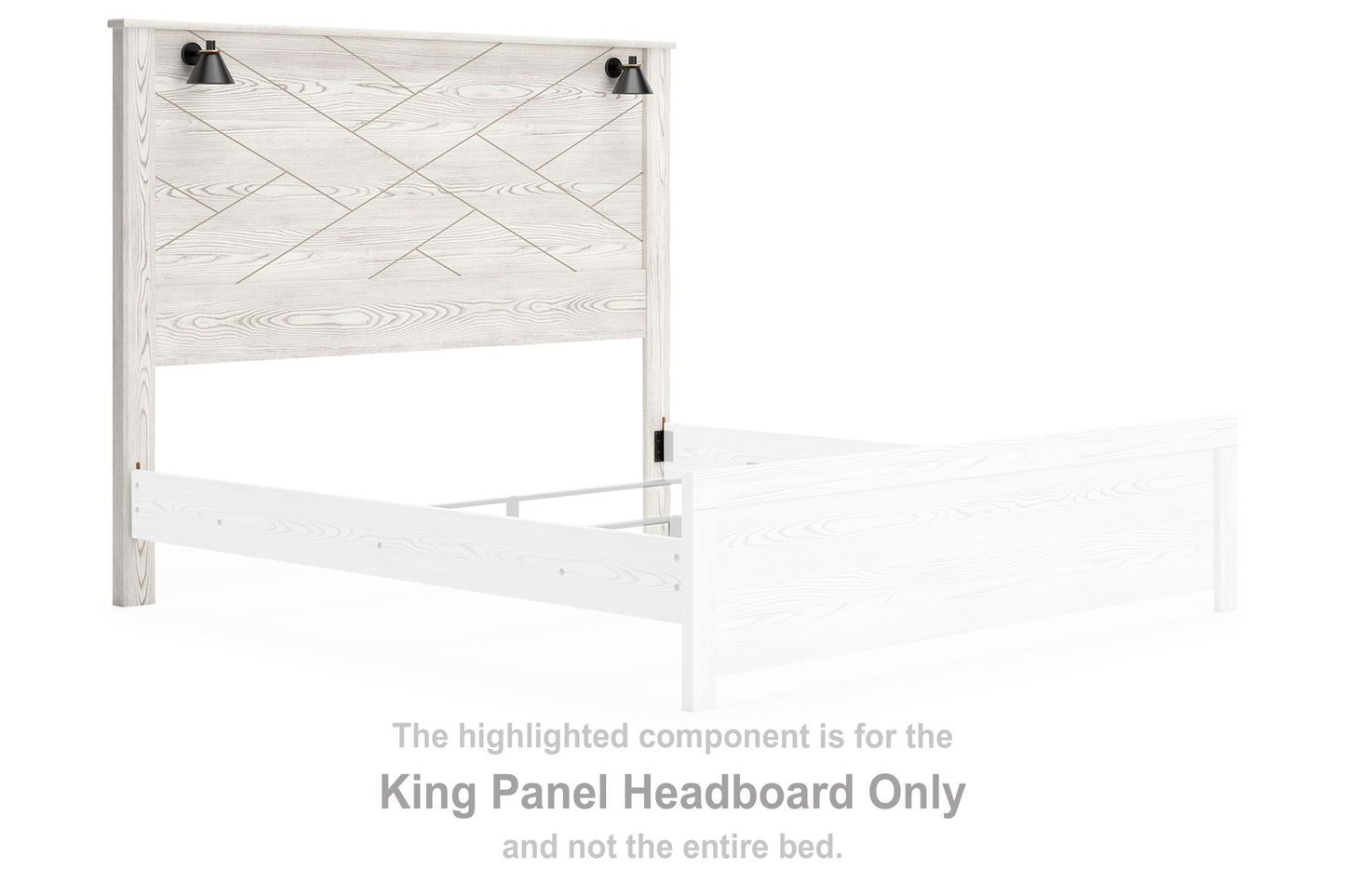 Gerridan - King Panel Headboard - White