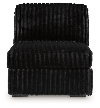 Midnight-Madness - Armless Chair - Onyx