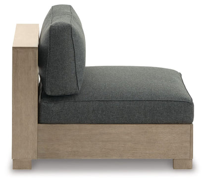 Citrine Park - Armless Chair W/Cushion - Brown