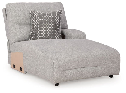 Acklen Place - Pewter - Raf Power Reclining Back Chaise