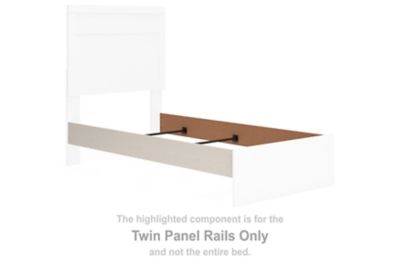 Stelsie - White - Twin Panel Rails