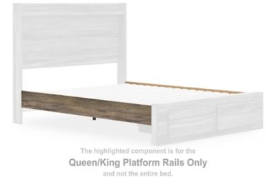 Elbrim - Queen/King Platform Rails - Brown