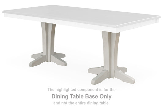 Darborn - Rect Dining Room Table Base - Gray / Brown