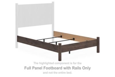 Pamytta - Full Panel Footboard With Rails - Brown